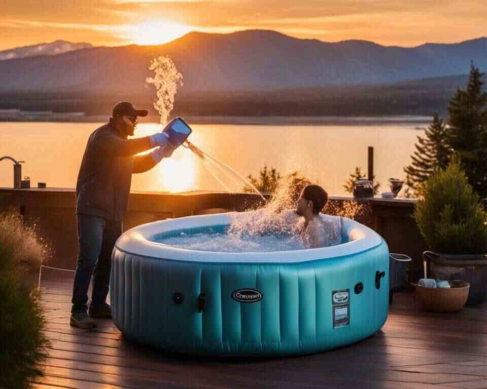 chemical essentials of inflatable hot tub
