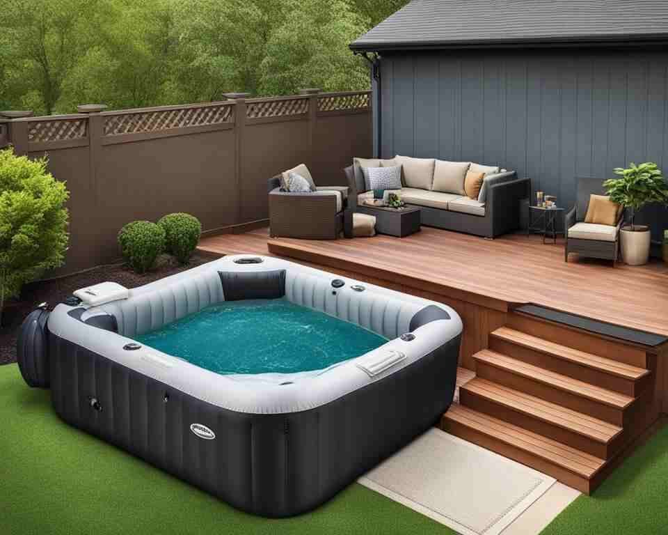 The cost of inflatable hot tubs.