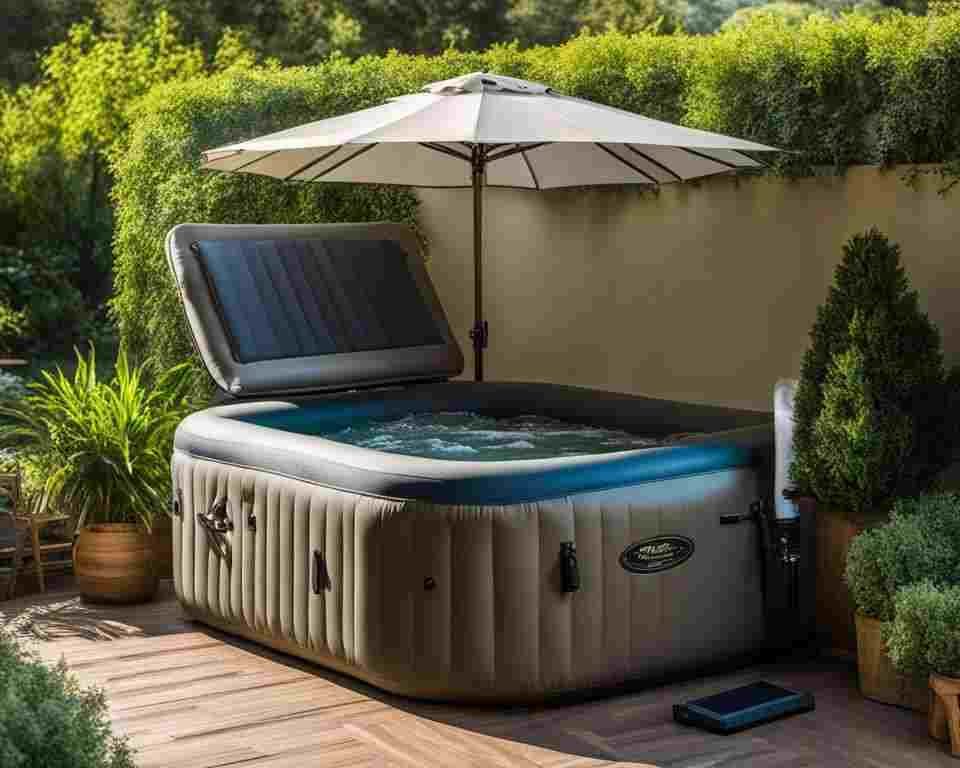 Energy-saving practices for inflatable hot tubs.